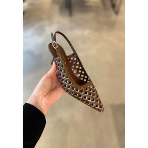 1664 slingback - Choco Avio Blue