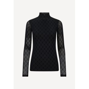 300 mesh bluse - Sort