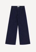 Anne org. zip jeans - Blu Denim