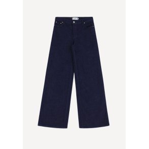 Anne org. zip jeans - Blu Denim