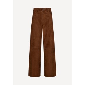 BoaDE Wide bukser - Suede Cognac