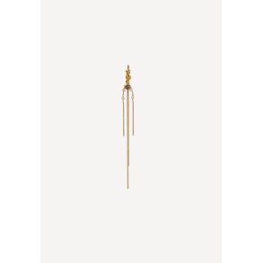 Bounce w. Chains and Behind Ear pendant �rering - Gold
