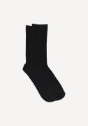 Fine wool rib strmper - Black