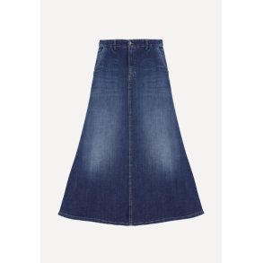 G0LWBQ2E25 nederdel - Blu Denim