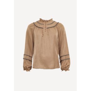 Hanks bluse - Earth Grey