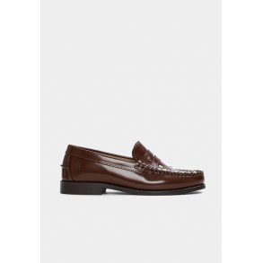 The Sofia loafer - Brown/White Polido
