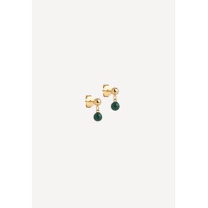 Mina studs �rering - Petrol Green