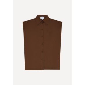 Pia bluse - Dark Brown