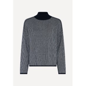 Sisse strik - Navy/Off White