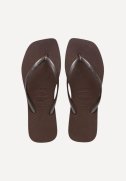 Slim Square sandal - Dark Brown