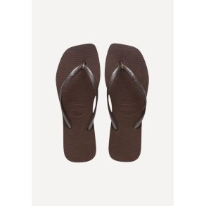 Slim Square sandal - Dark Brown