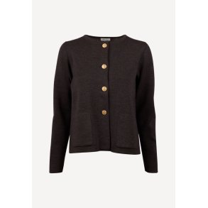 Stina cardigan - Mrkebrun