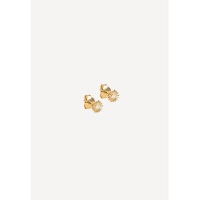 Sunshine mini stud �rering - Gold Daisy
