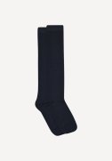 Wool/Cotton knee strmper - Black