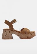 Elvira sandal - Suede Cognac