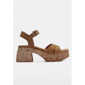 Elvira sandal - Suede Cognac