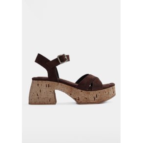 Elvira sandal - Suede Espresso
