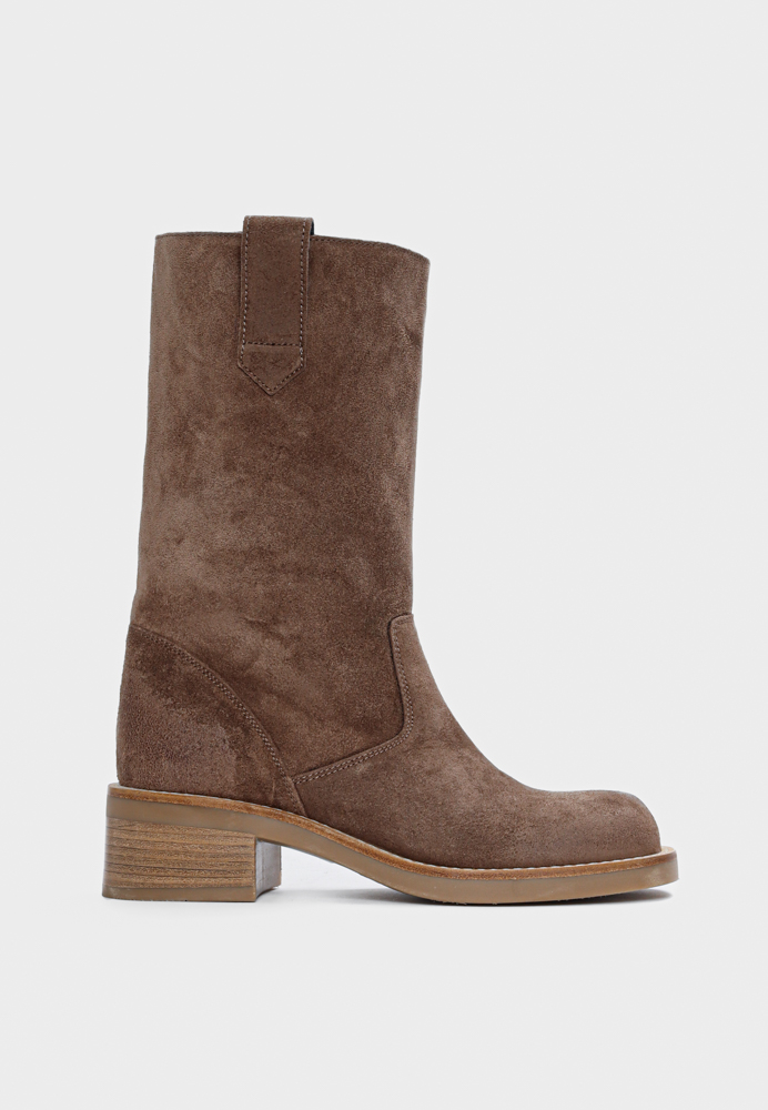 BUKELA - Salvador støvle - Suede Taupe 38 | Hørlyck